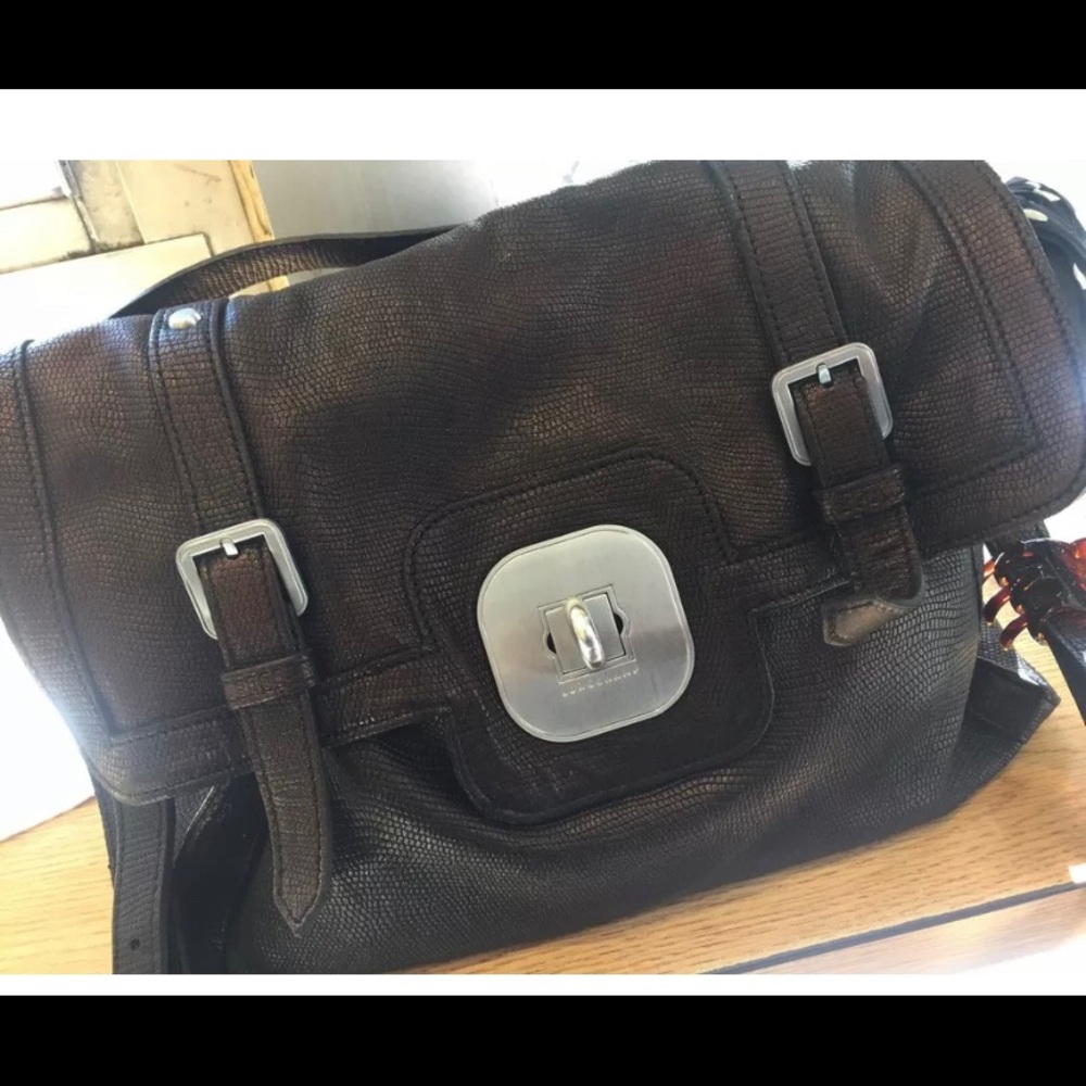 Longchamp Python Lmtd Leather Metallic Brown Copp… - image 2